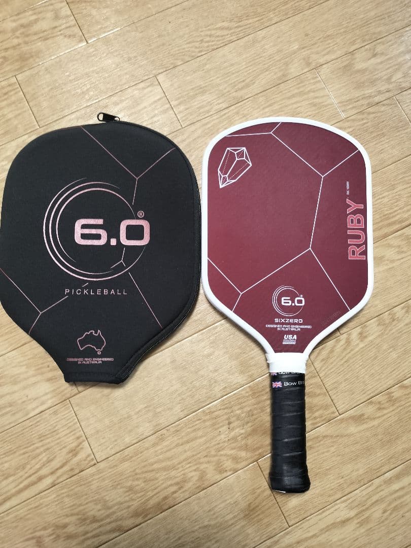 ピックルボール パドル SIXZERO RUBY 6.0ケース付き