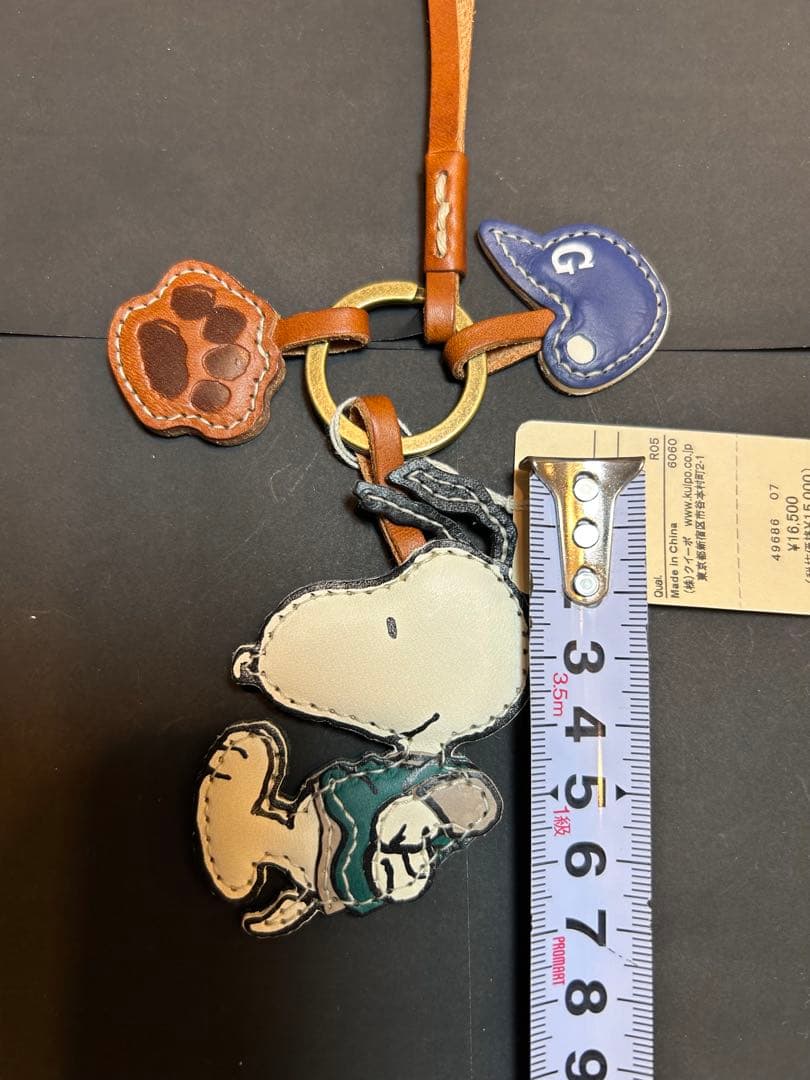 genten ゲンテン レザーチャーム 野球　　Snoopy スヌーピー 新品