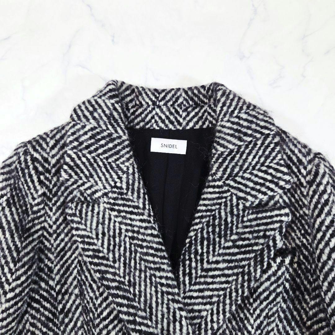 極美品 しつけ糸付 SNIDEL オーバーボックスジャケットコート 2023AW