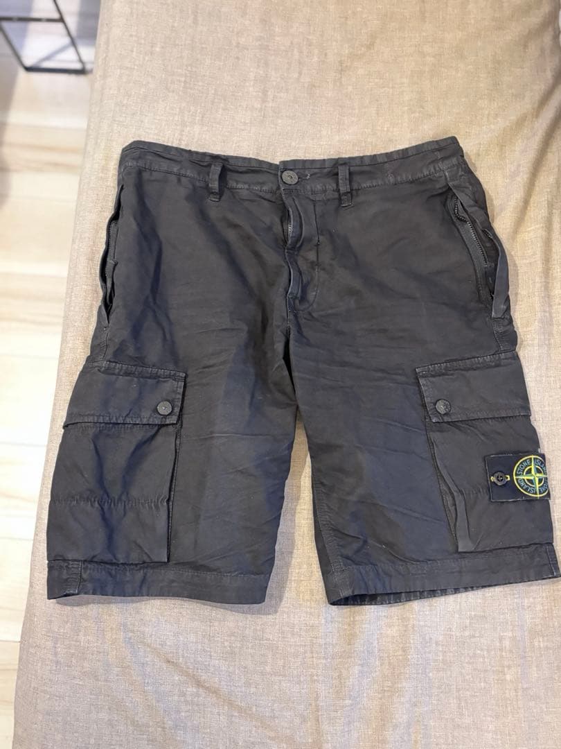 STONE  BERMUDA SHORTS W 30 ブラック
