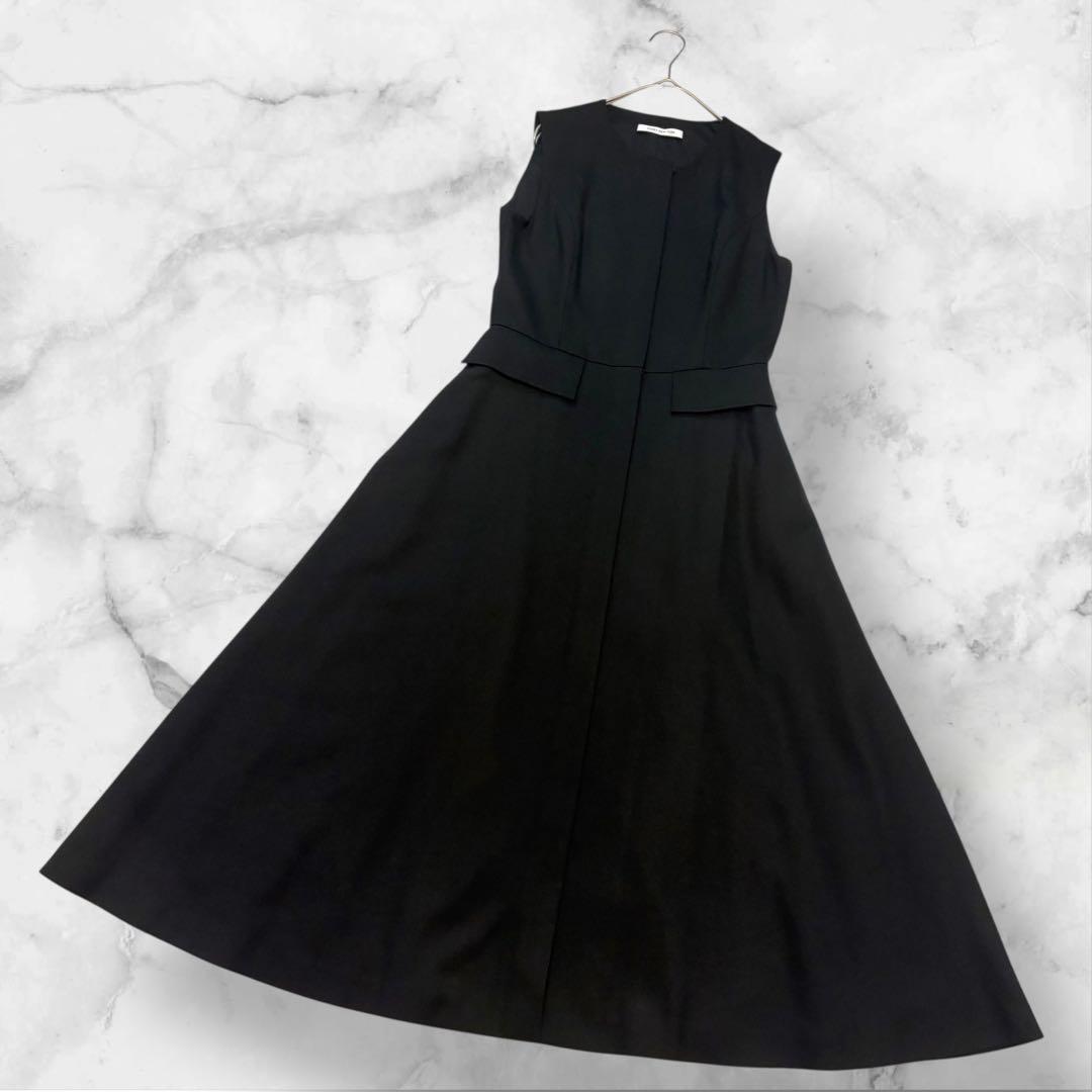 22年 FOXEY NY BELLA LUNA ダブルジップジレ 黒