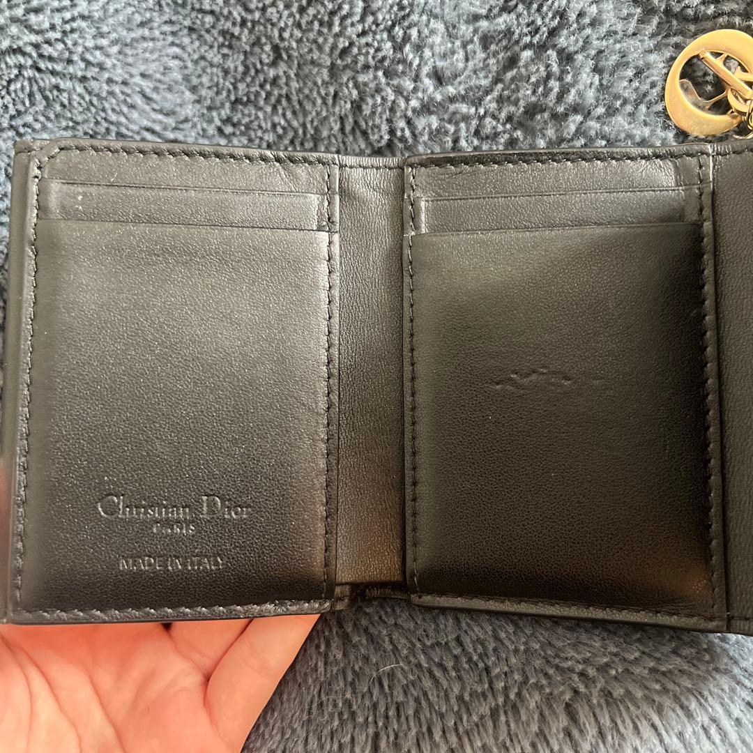Dior 三つ折財布 ロータスウォレット ブラック 即日発送
