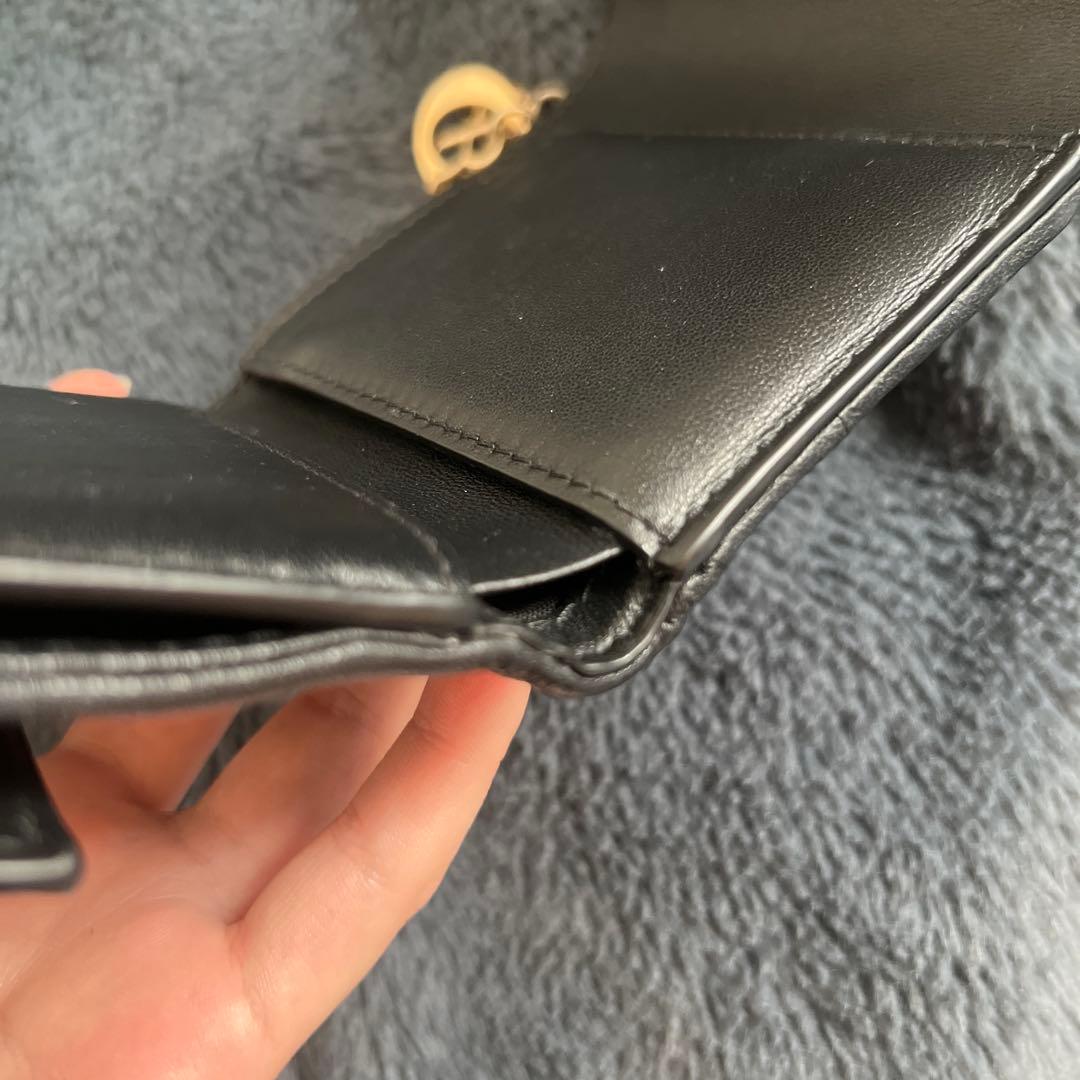 Dior 三つ折財布 ロータスウォレット ブラック 即日発送