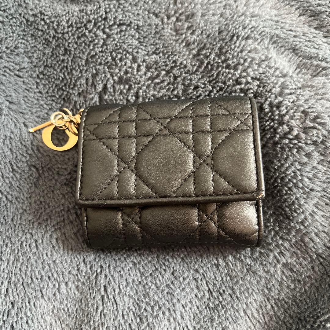 Dior 三つ折財布 ロータスウォレット ブラック 即日発送