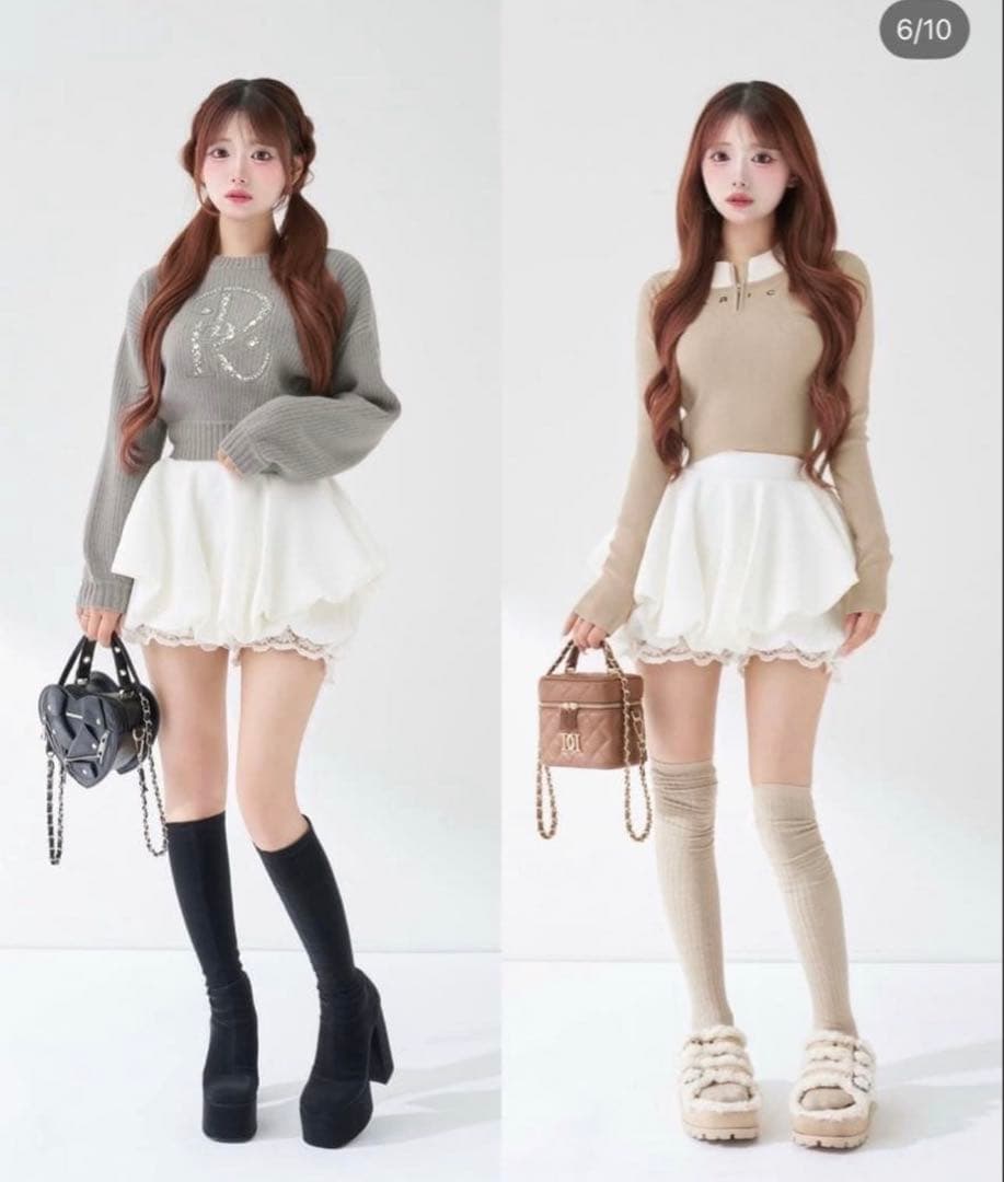 Darich ダーリッチ ボリュームバルーンミニスカート F-L