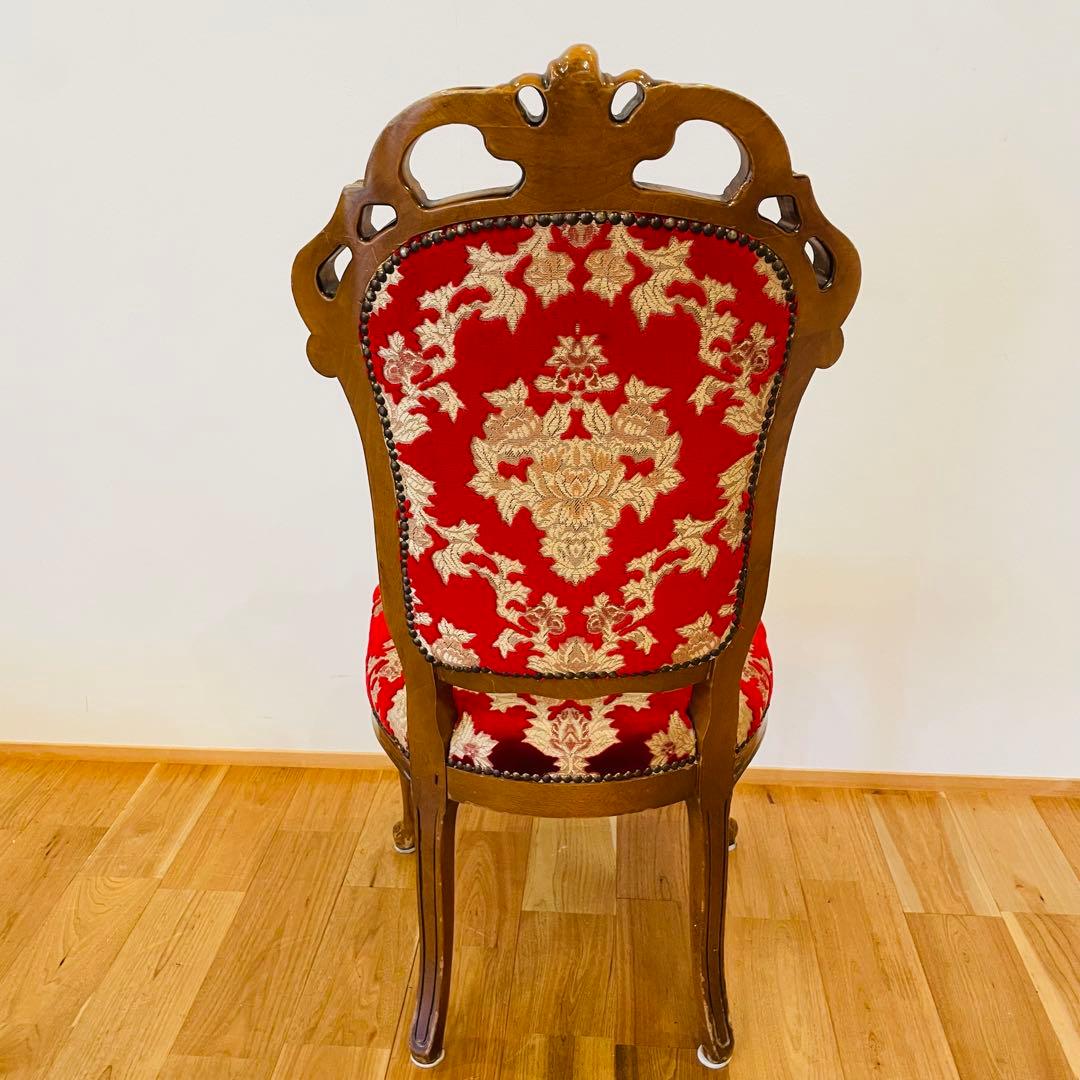 イタリアダイニングチェア 金華山赤金猫脚椅子ヨーロピアン ロココ ③