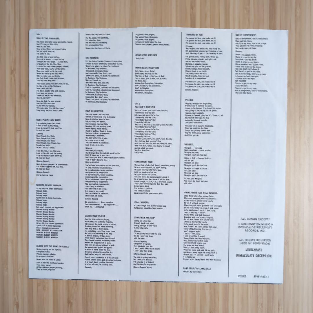 洋楽 LUDICHRIST / IMMACULATE DECEPTION