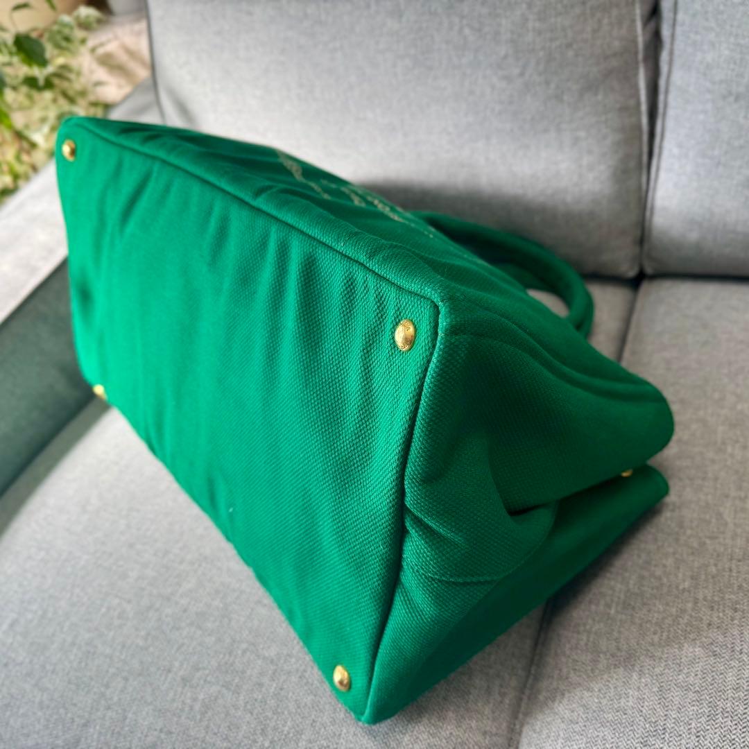 PRADA プラダ カナパ L トートバッグ グリーン