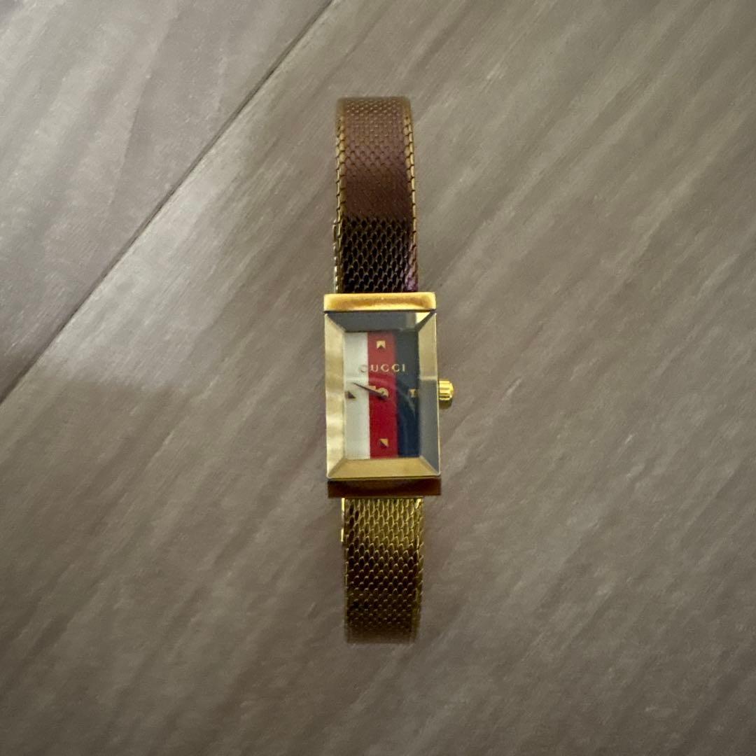 玲*）様 GUCCI グッチ 時計　ウォッチ　スクエア トリコロール