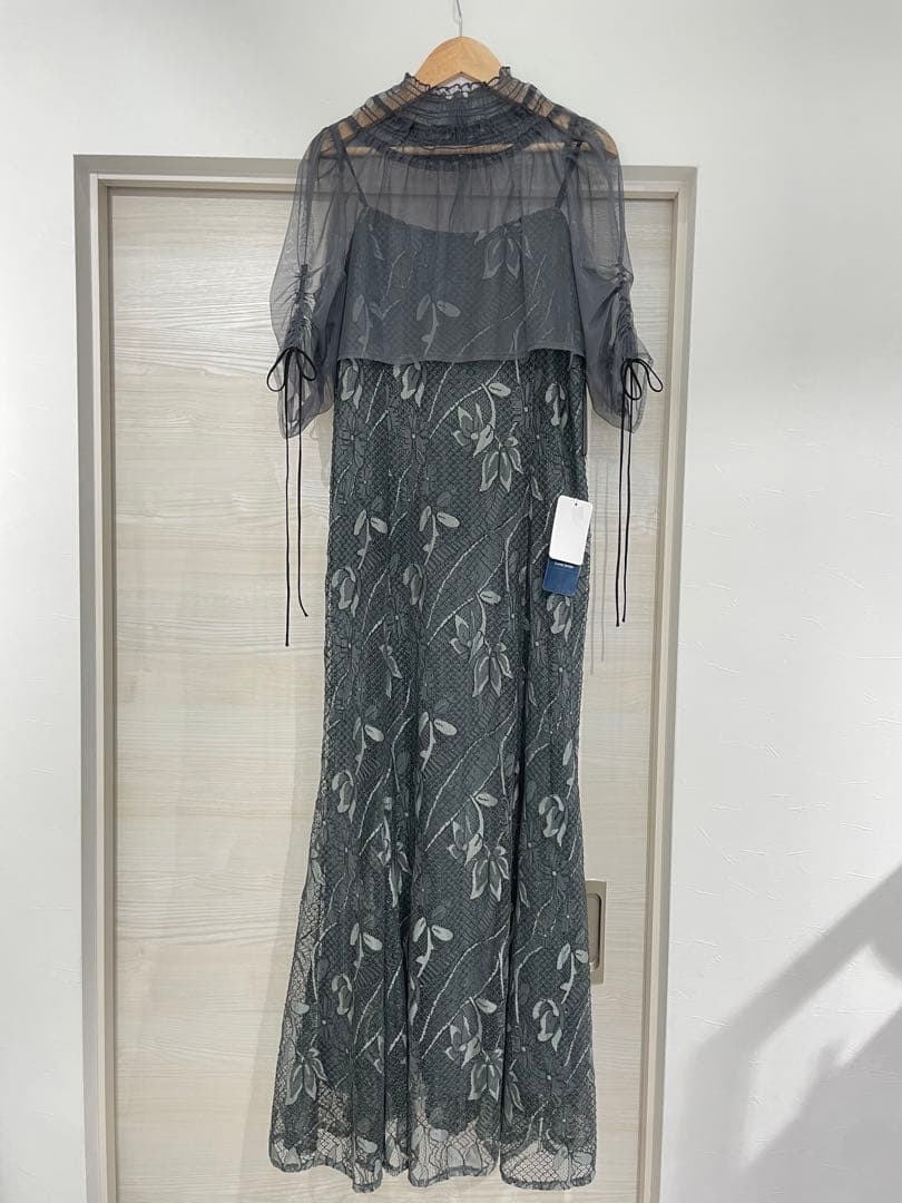 Dorry Doll ブラウスセットフラワーレースドレス　アーミーカーキ