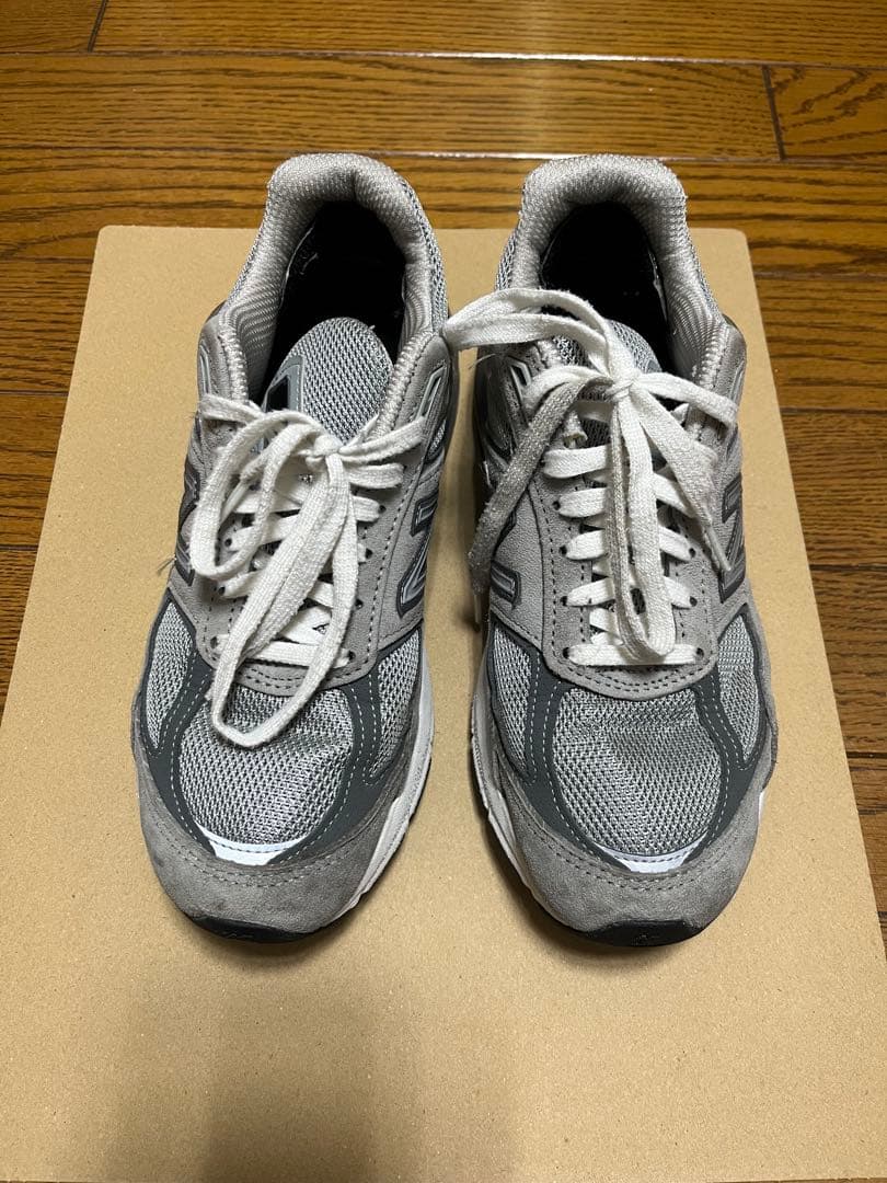 【美品】New Balance 990v5 グレー スニーカー 24.5cm