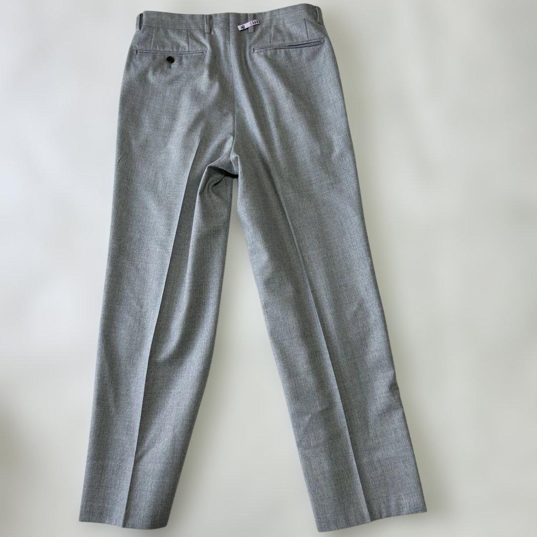 美品 20万 アクアスキュータム 日本製 フランネルウール シングルスーツA5