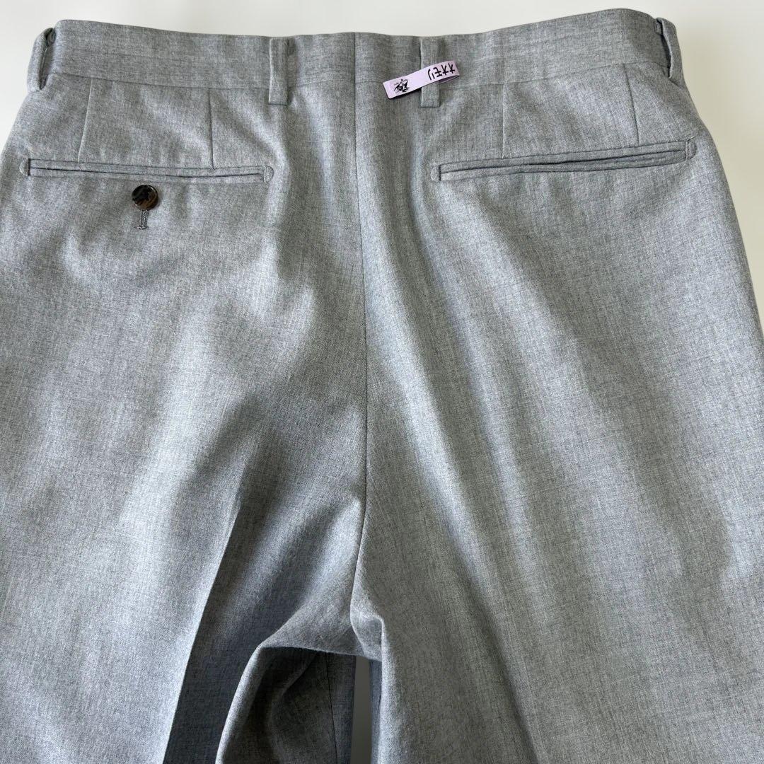 美品 20万 アクアスキュータム 日本製 フランネルウール シングルスーツA5