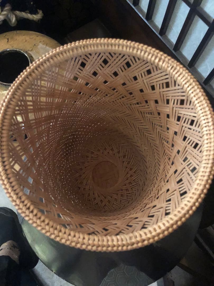 在銘　竹細工　希少　籠　竹籠　骨董