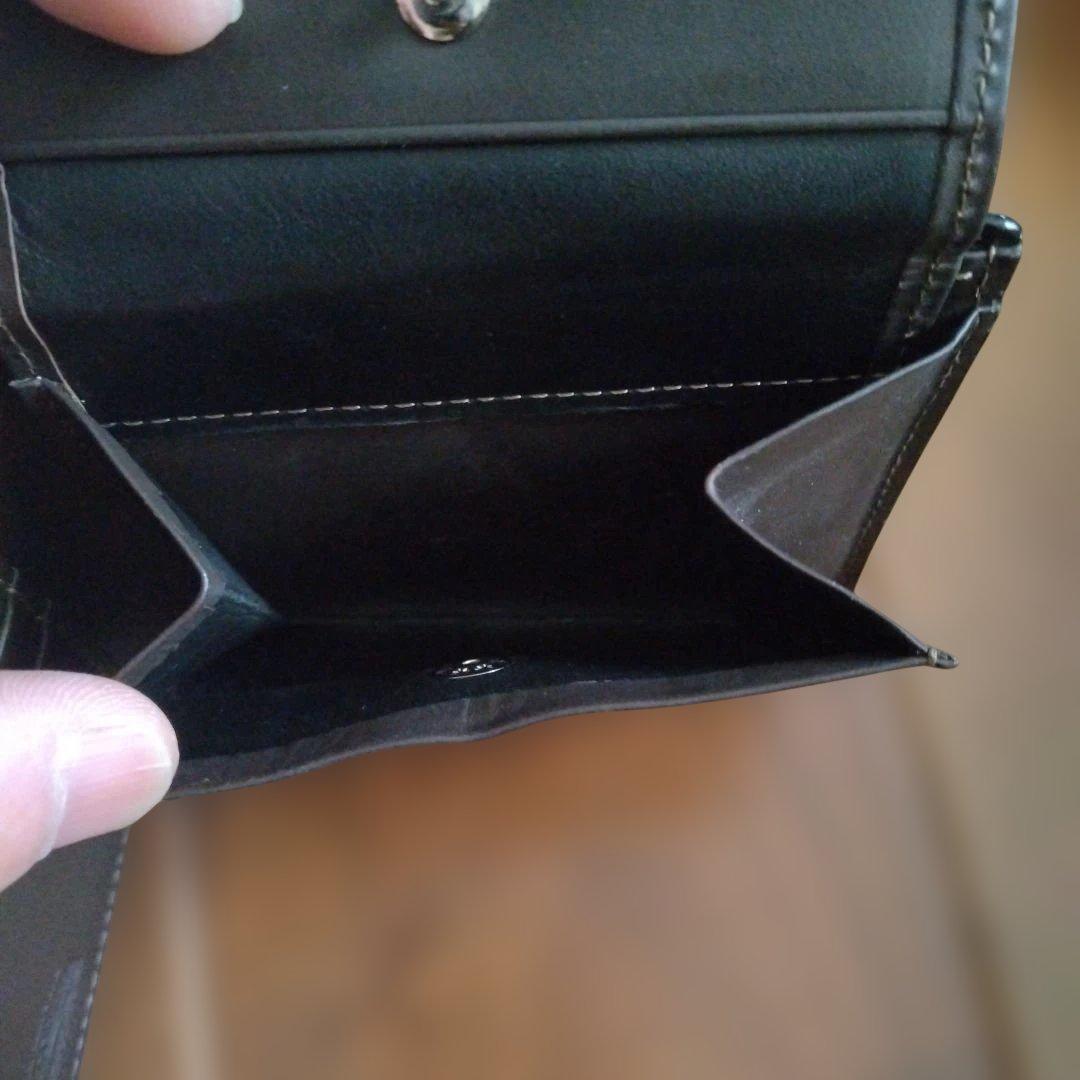 ココマイスター　ブラック 二つ折り財布　ポンテマットーネ・ディーミディウム