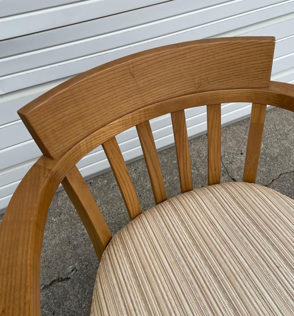 稀少/カリモク家具/ダイニングチェア/アームチェア/椅子/キャスター付き/②