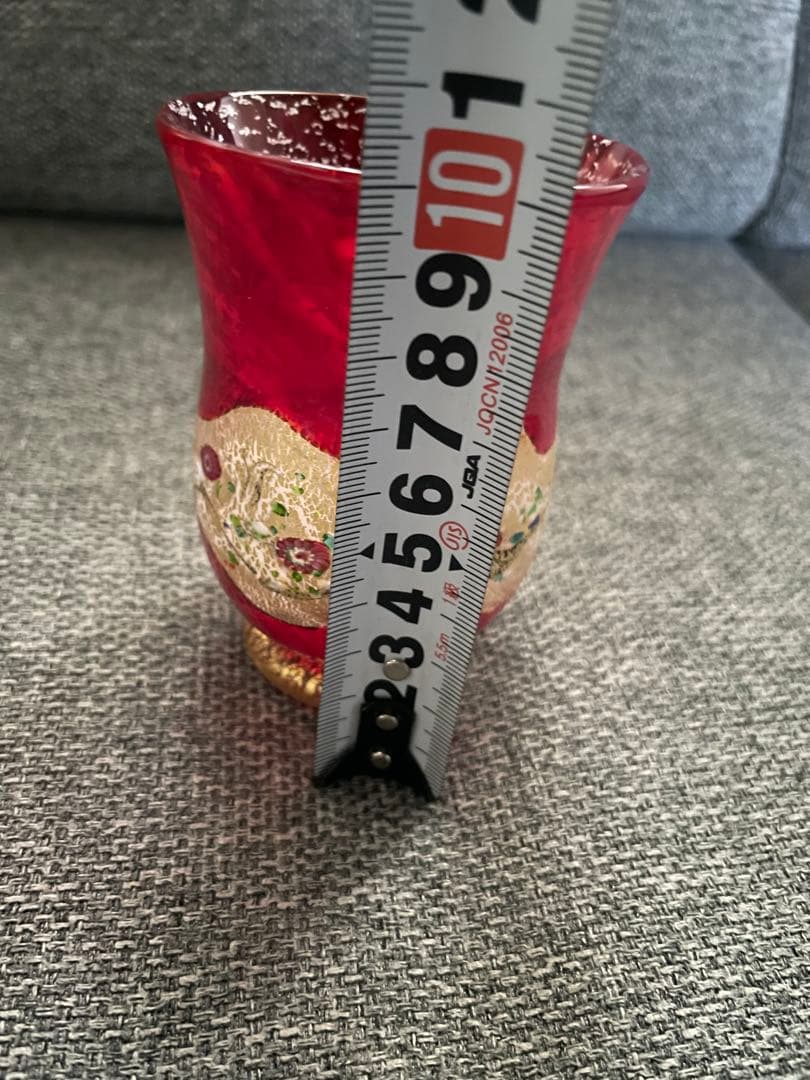 サイン、共箱有り☆ 黒木国昭 タンブラー 金彩象嵌「光琳」