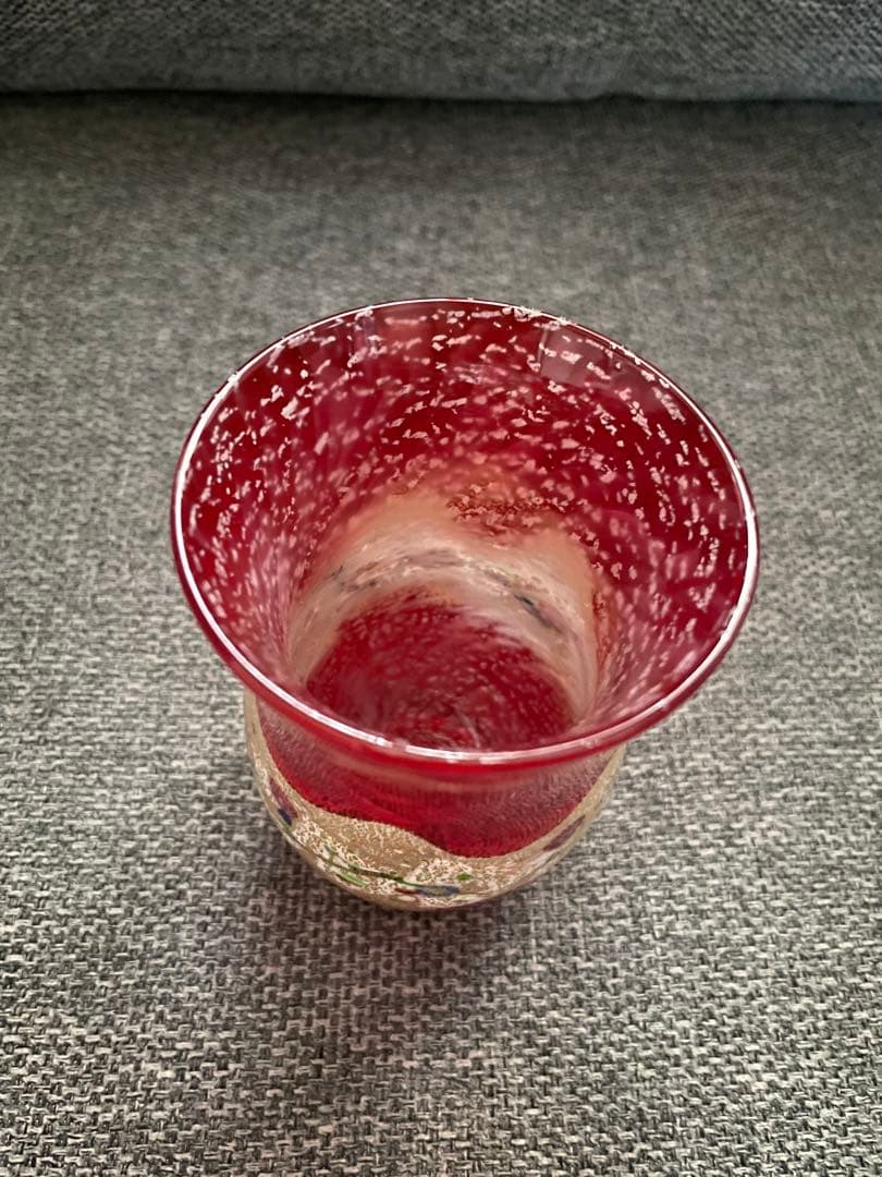 サイン、共箱有り☆ 黒木国昭 タンブラー 金彩象嵌「光琳」