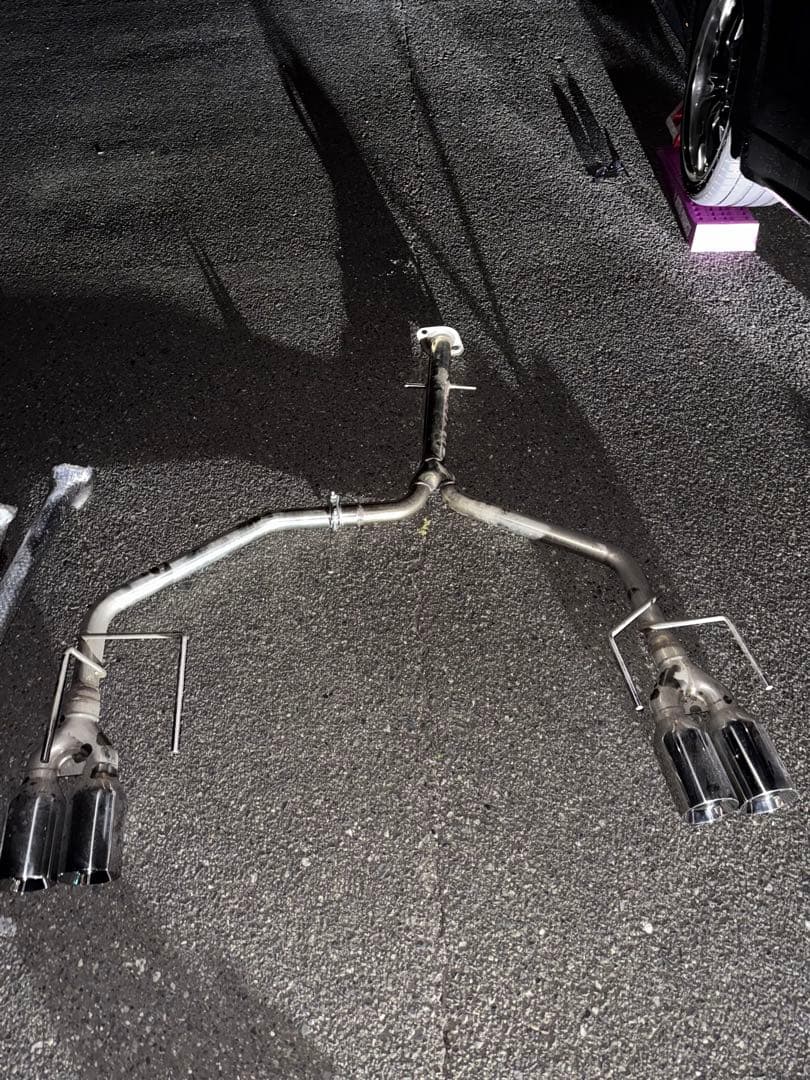 210クラウン　ガソリン車用　スリーキャッツ　リアストレートマフラー