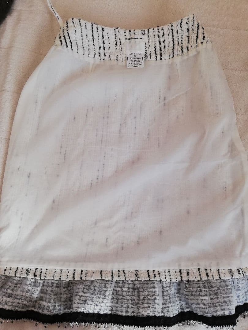 René 女優気分スカート 36(M)　かわいいニットアンサンブル付き