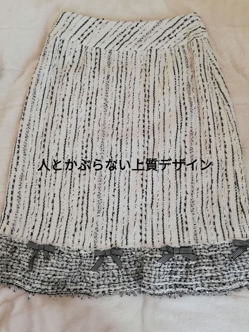 René 女優気分スカート 36(M)　かわいいニットアンサンブル付き