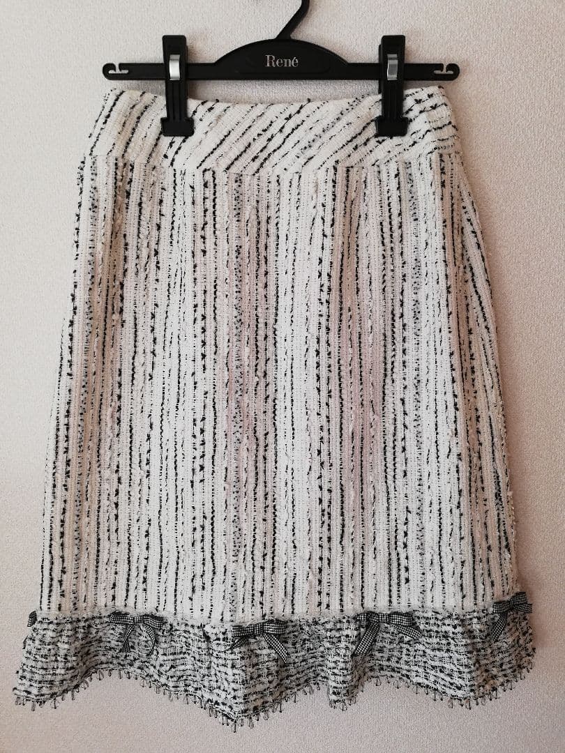 René 女優気分スカート 36(M)　かわいいニットアンサンブル付き