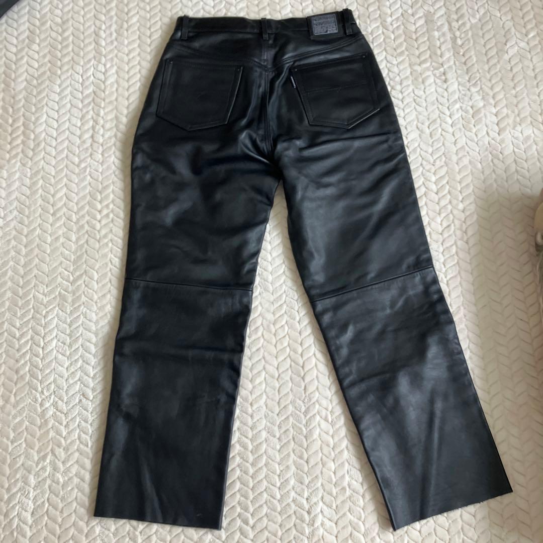 最終価格❗️売り切り‼️カドヤ　W33 本革パンツ