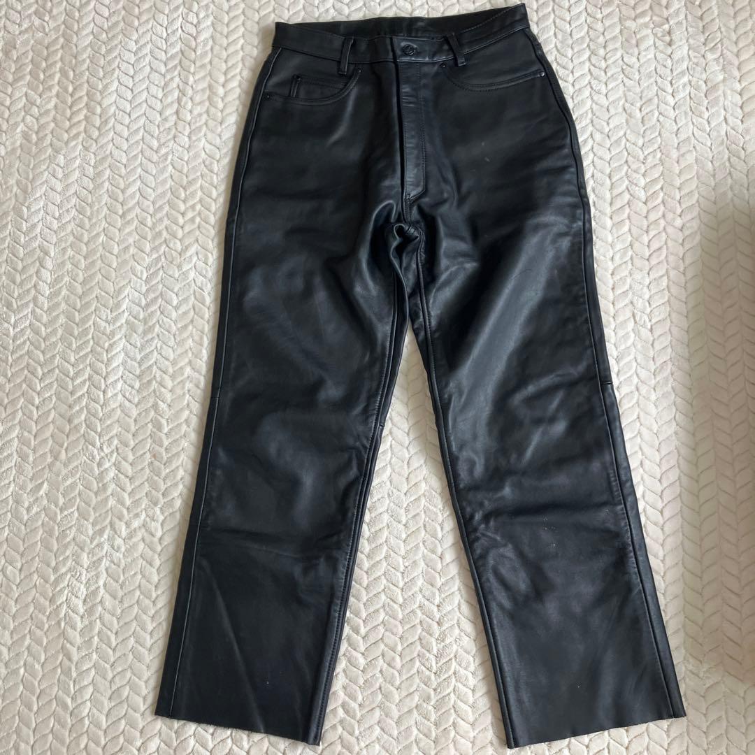 最終価格❗️売り切り‼️カドヤ　W33 本革パンツ