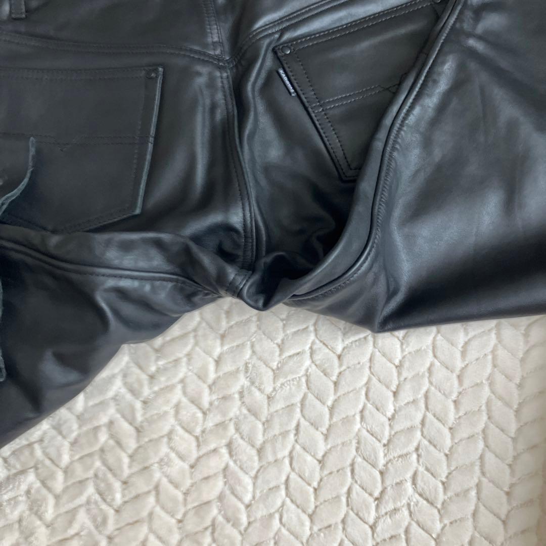 最終価格❗️売り切り‼️カドヤ　W33 本革パンツ