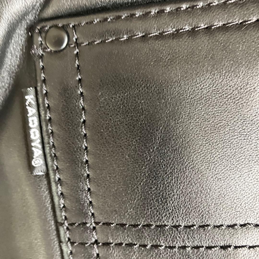 最終価格❗️売り切り‼️カドヤ　W33 本革パンツ