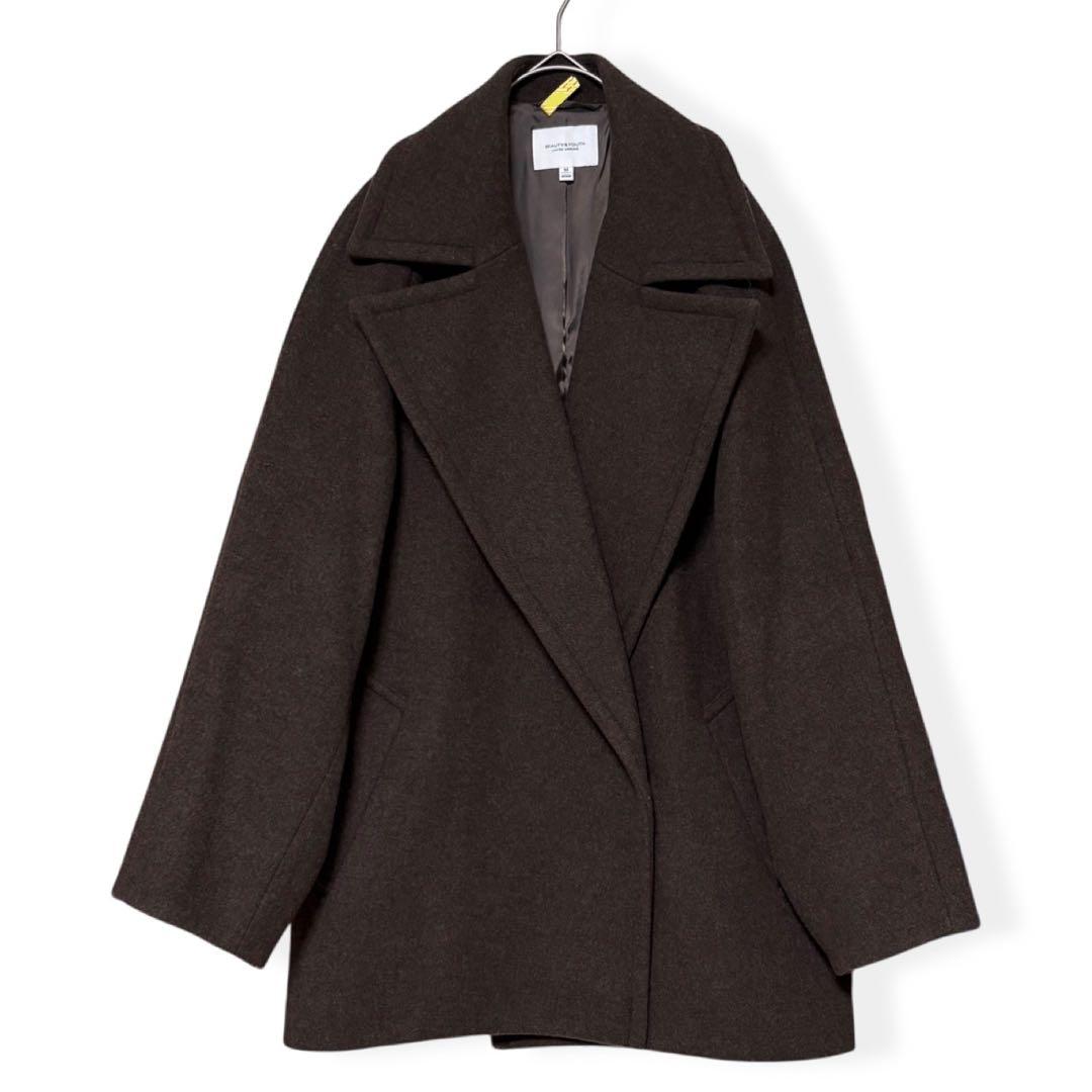 クリーニング済✨BY ユナイテッドアローズ／ＭＡＮＴＥＣＯメルトンメランジコート
