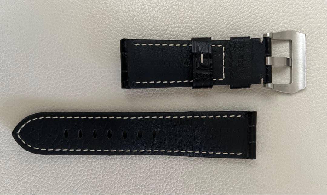 パネライルミノールアリゲーターストラップ24mm/22mm &ピンバックルセット