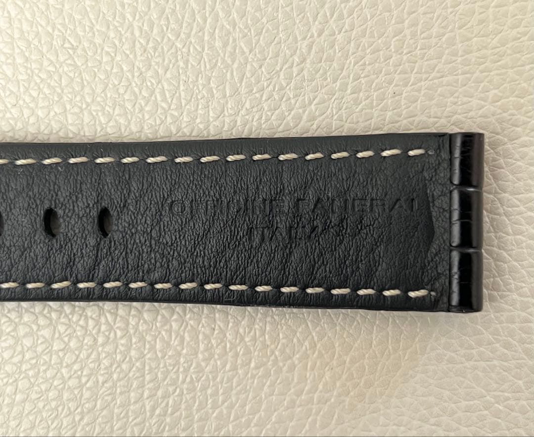 パネライルミノールアリゲーターストラップ24mm/22mm &ピンバックルセット