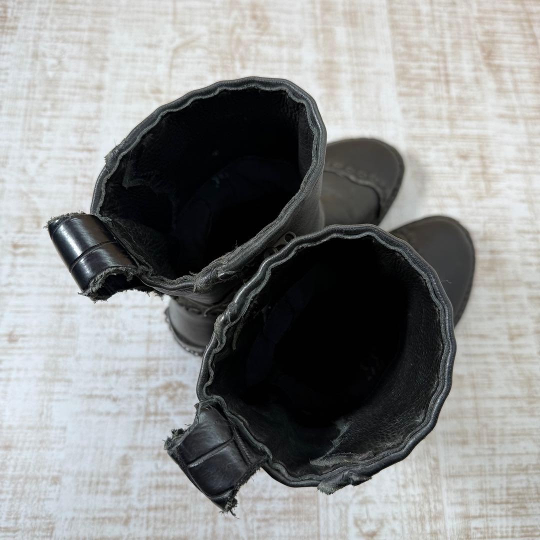 14th Addictionブラックレザー　ブーツ 35 Y2k ブーツ