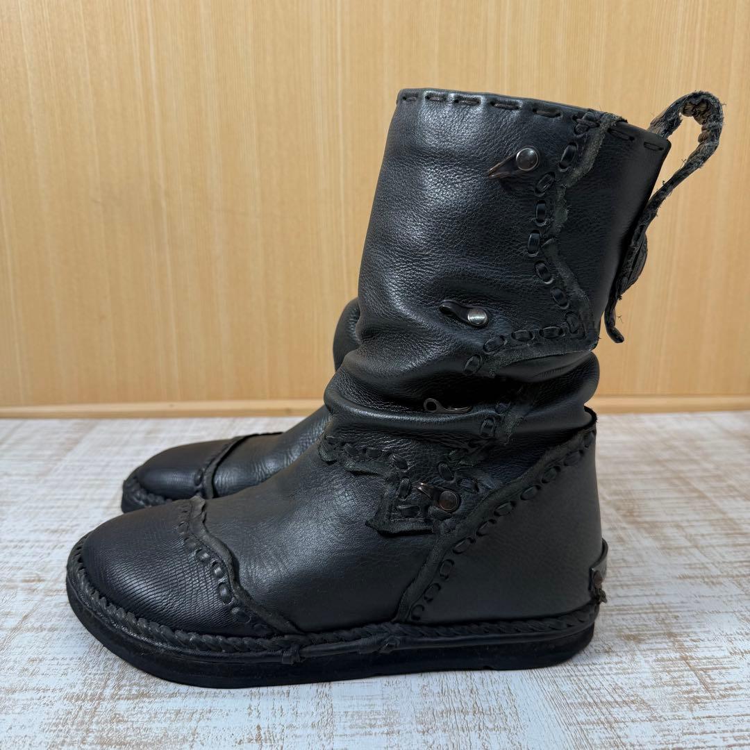 14th Addictionブラックレザー　ブーツ 35 Y2k ブーツ