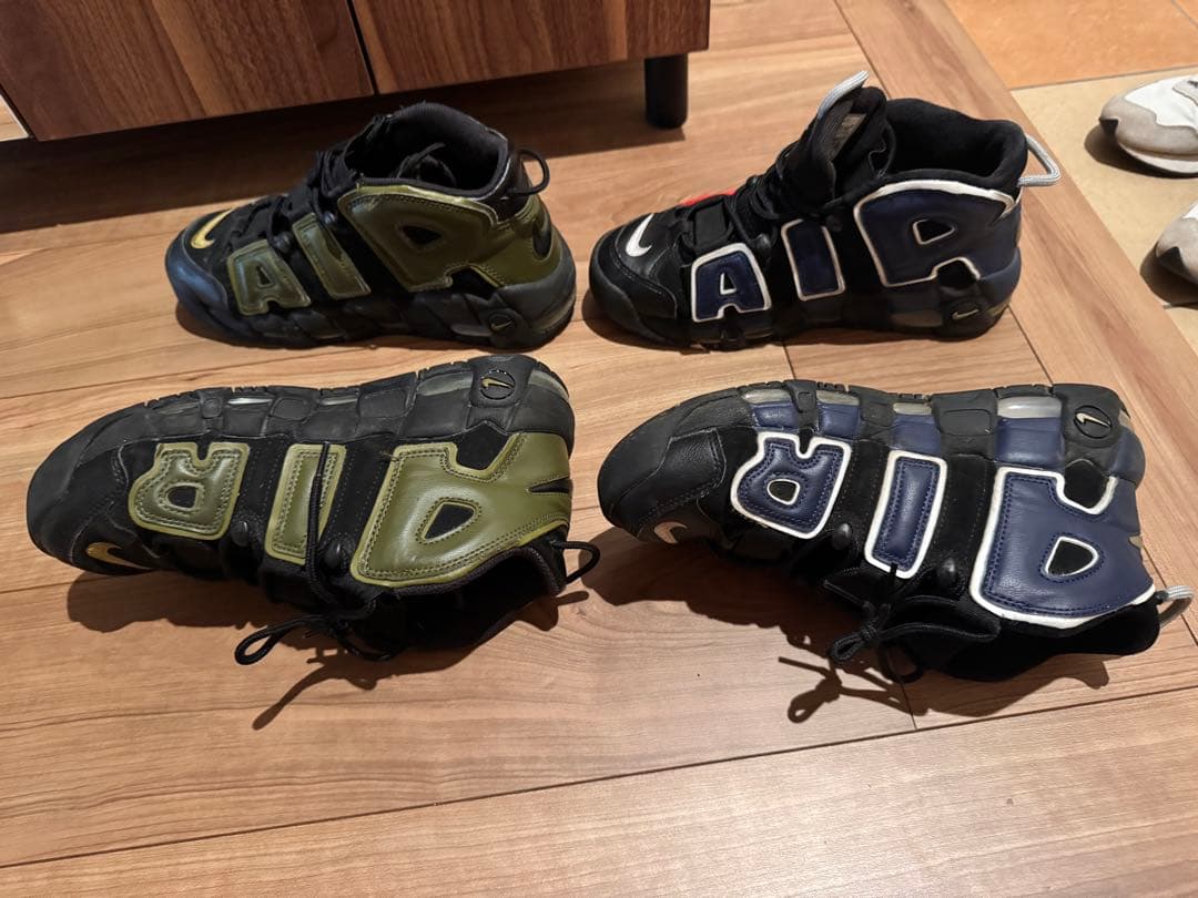 Nike Air More Uptempo シューズグリーン&レッド25cm