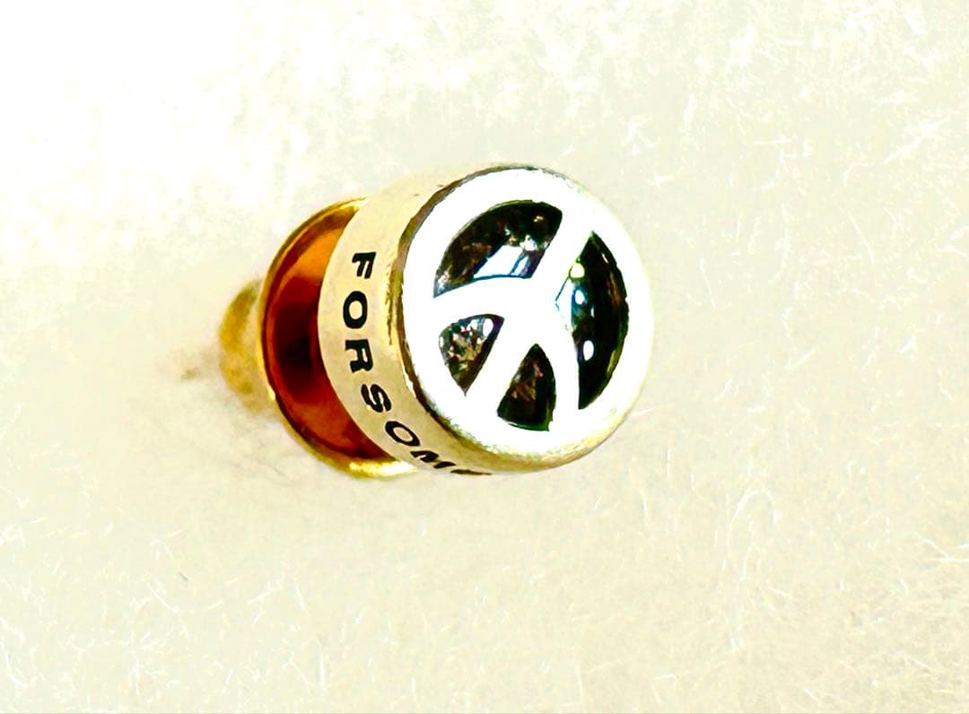 FOR SOMEONE ピースマークシンボル ピアス(片耳用)