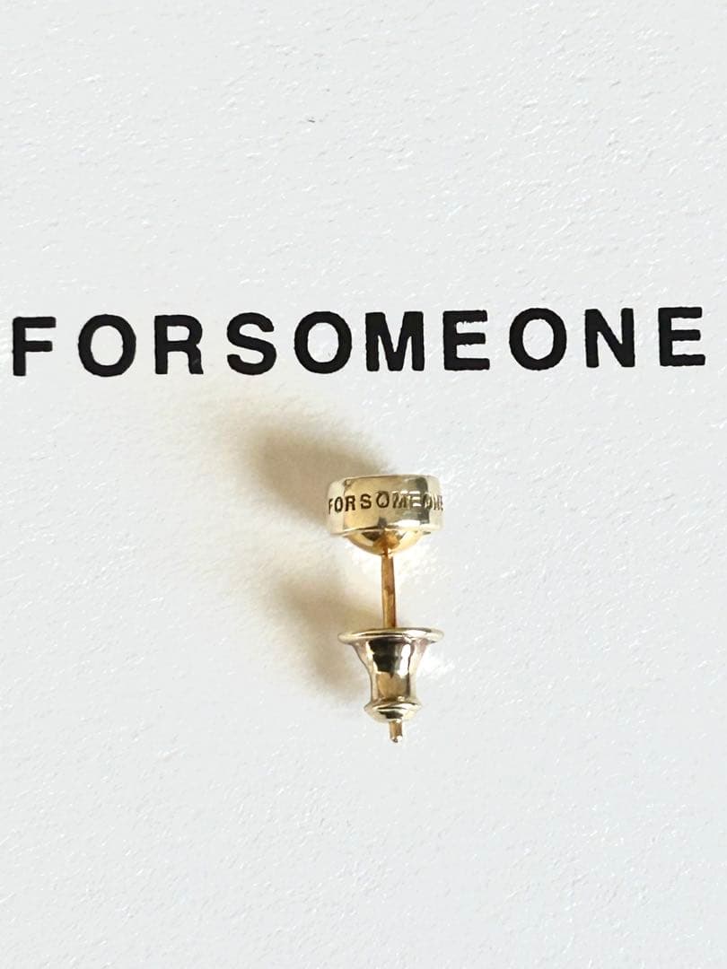 FOR SOMEONE ピースマークシンボル ピアス(片耳用)