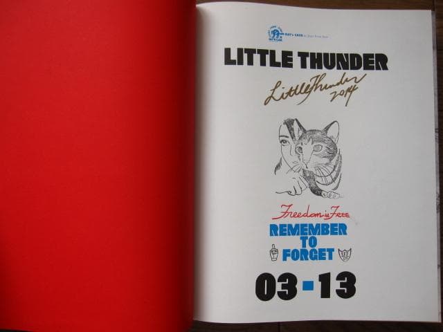 LITTOLE THUNDER REMEMBER TO FORGET 直筆サイン