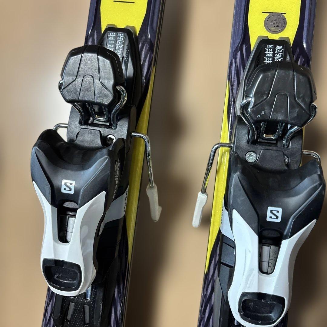 Salomon スキー板 161黒/黄 バインディング付き