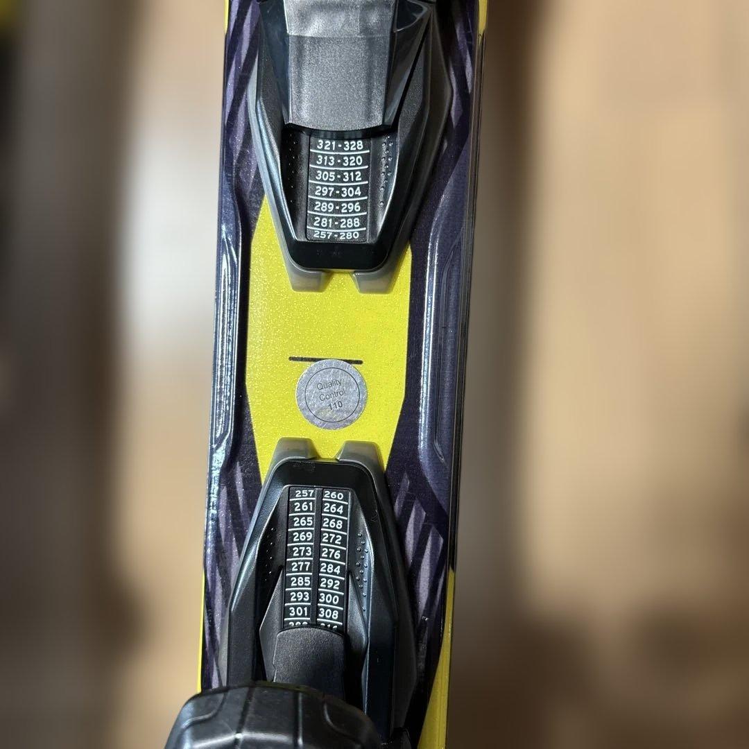 Salomon スキー板 161黒/黄 バインディング付き