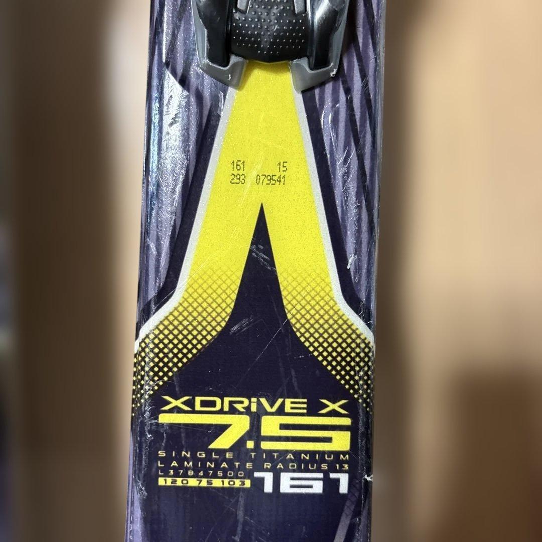 Salomon スキー板 161黒/黄 バインディング付き