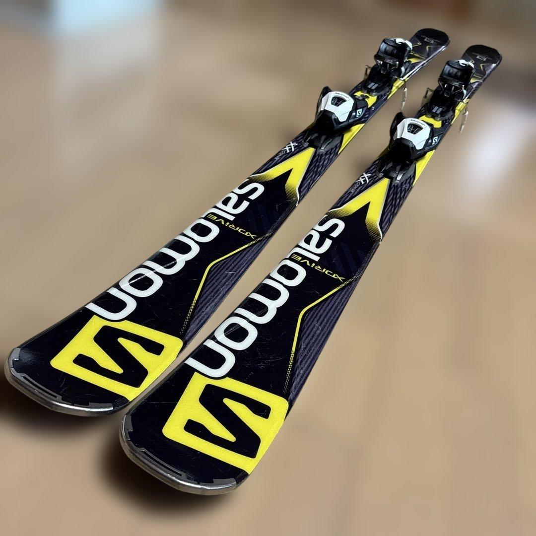 Salomon スキー板 161黒/黄 バインディング付き
