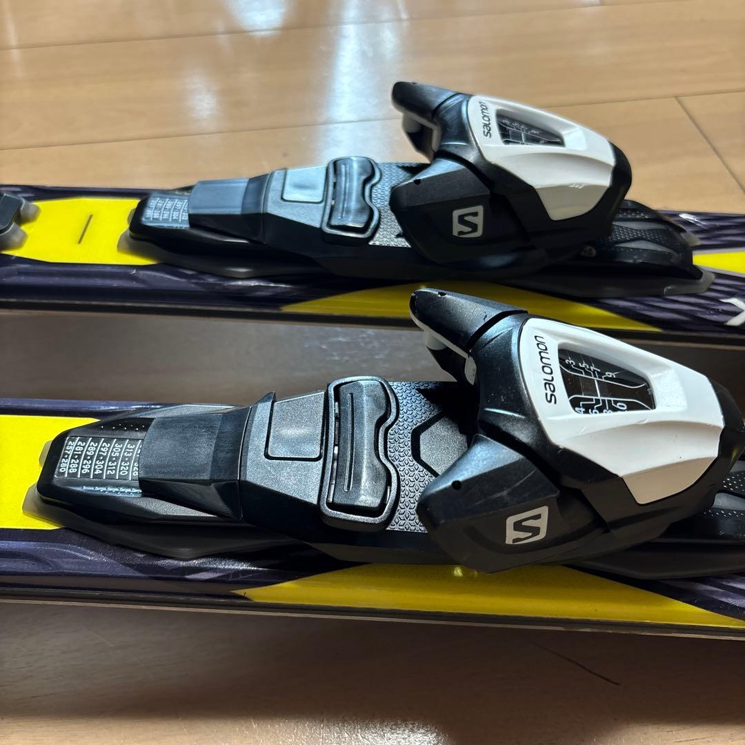 Salomon スキー板 161黒/黄 バインディング付き