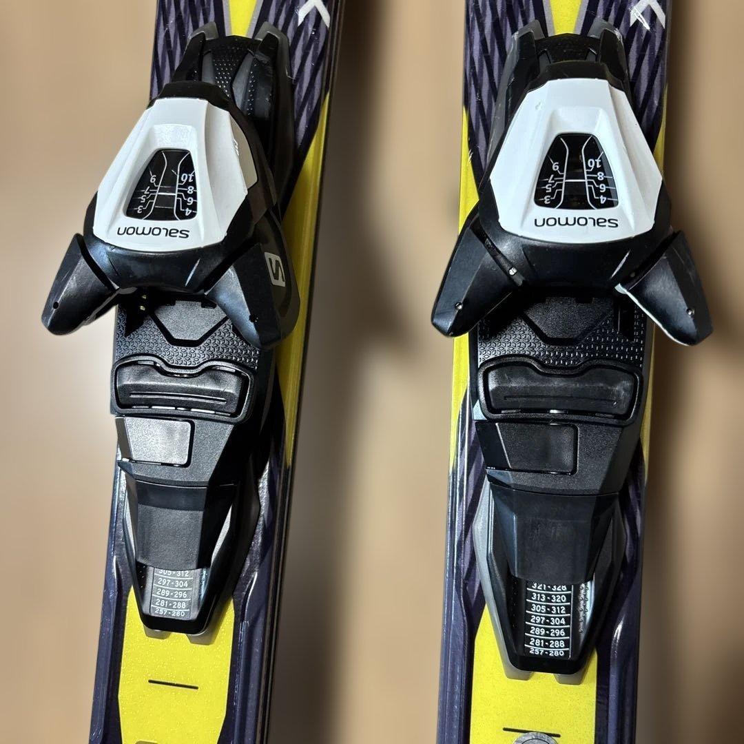Salomon スキー板 161黒/黄 バインディング付き