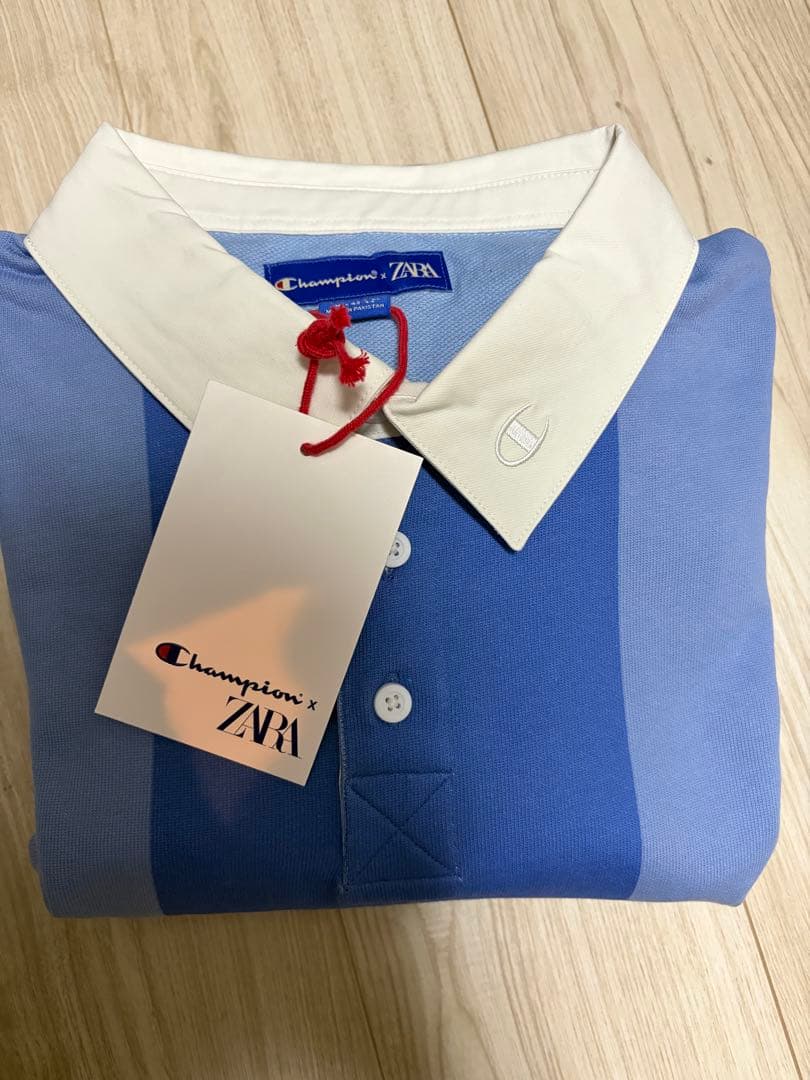 カラーブロックポロシャツ　ZARA x Champion