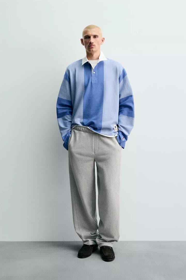 カラーブロックポロシャツ　ZARA x Champion