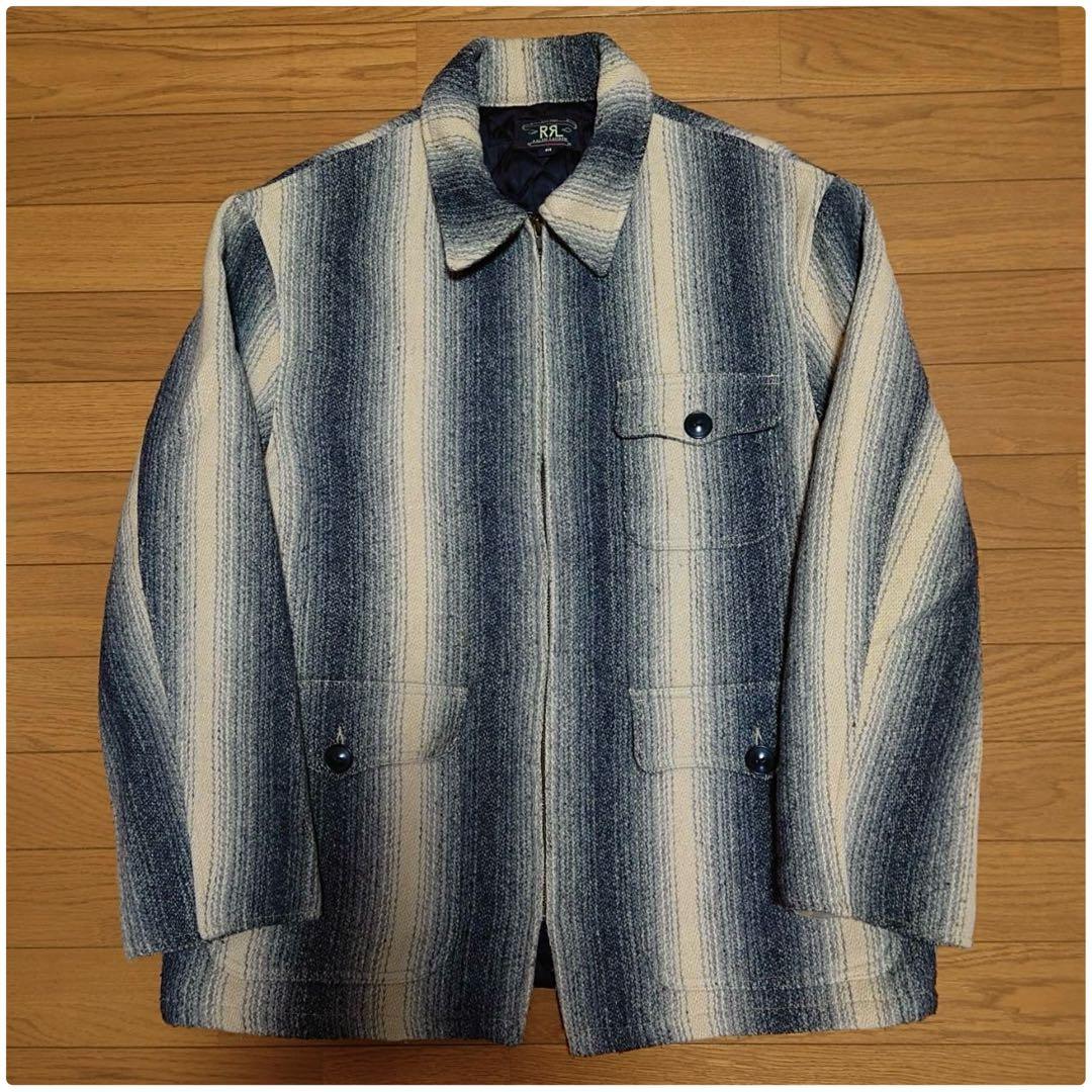 【本日限定超特価】90S RRL 三ツ星タグ シャドーストライプラグジャケット