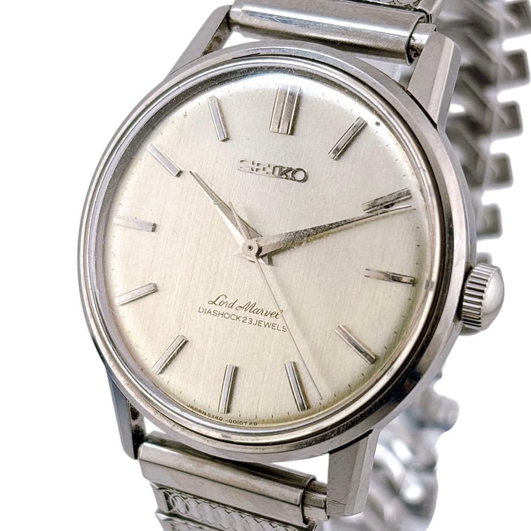 【稼働】 セイコー 腕時計 5740-0010 ロードマーベル 手巻き 23石