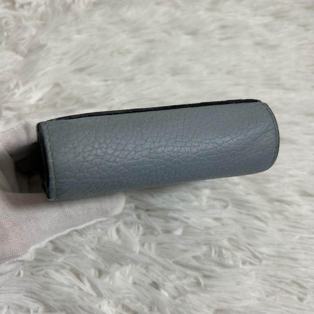 美品✨ グッチ プチマーモント ggスプリーム バイカラー 二つ折り財布 ブルー